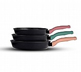 מארז מחבתות צבעוניות 20 + 24 + 28 ס"מ CASUAL מארז מחבתות צבעוניות 20 + 24 + 28 ס"מ CASUAL